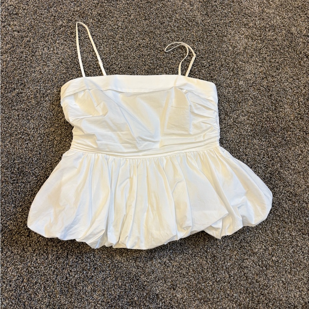 Pinch White Camisole Top